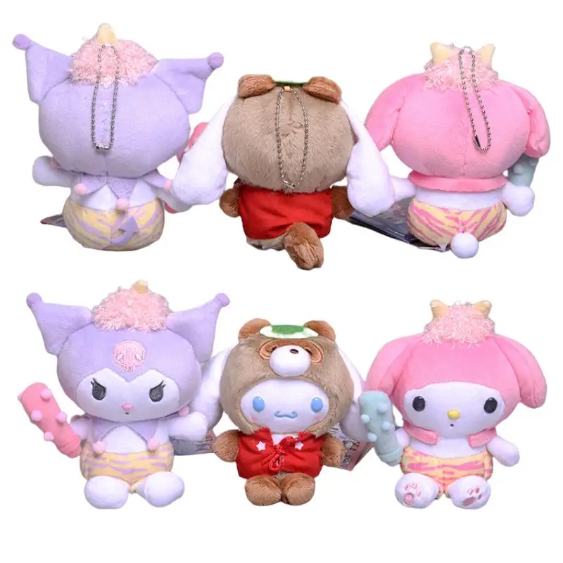 

Мультипликационная подвеска Kuromi Melody Cinnamoroll плюшевая кукла Серия японского Аниме Monster кроссовера милые мягкие набивные животные