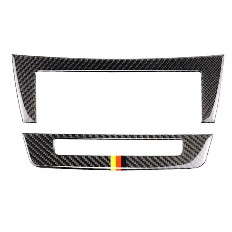 

1PC Car Automotive Carbon Fiber Central Control CD Panel Sticker for Mercedes-Benz C Class W204 2011-2013