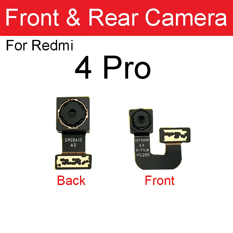 Фото Модуль передней и задней камеры для Xiaomi Redmi 4 4A 4X Pro, для Note 4X Pro, основная камера, гибкий кабель, запасная часть №2