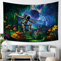 dreamly forest alien planet tapestry wall hanging mushroom flower plant psychedelic hippie bohemian home decor tapestrie blanket