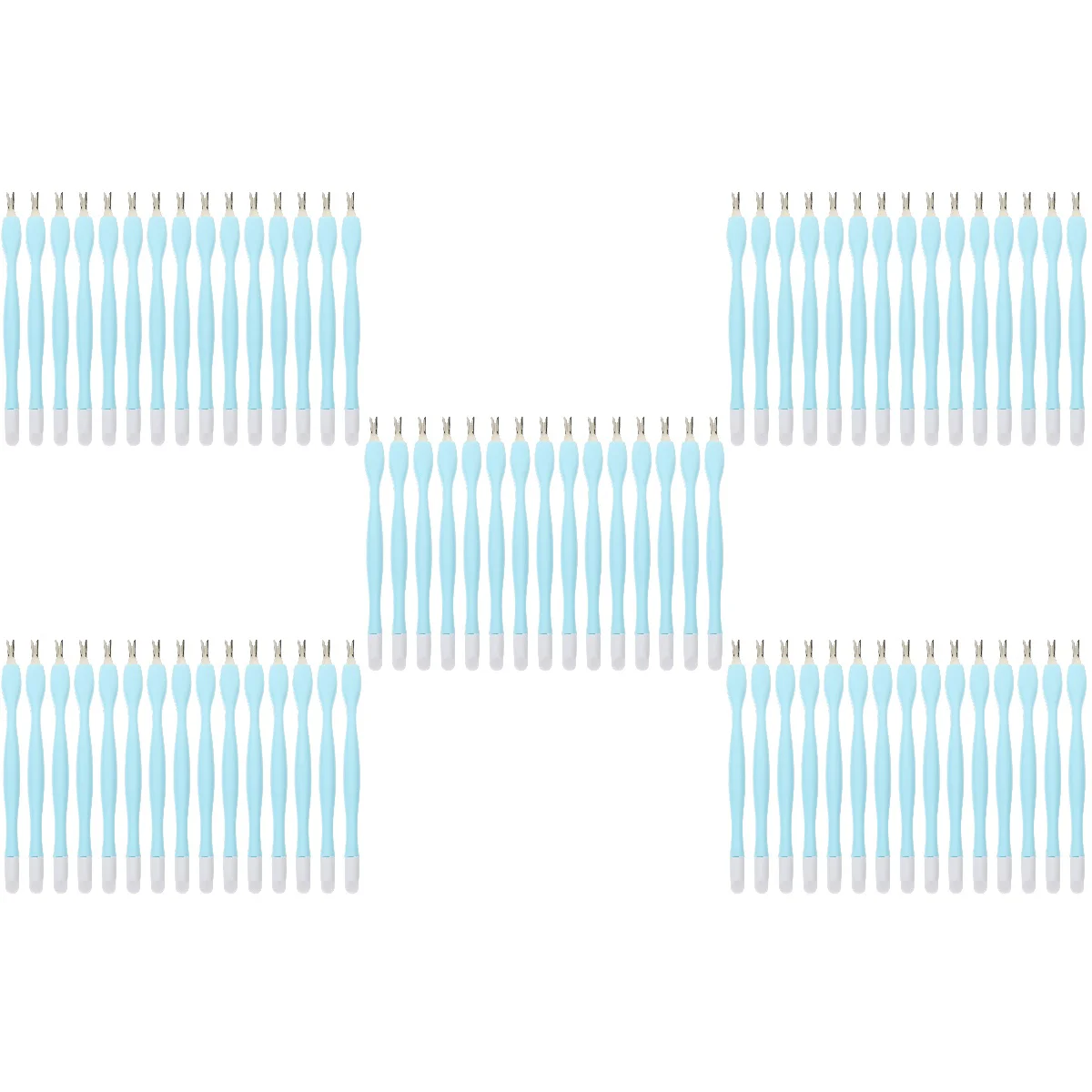 

75 Pcs Stainless Steel Dead Skin Forks Cuticle Trimmer Pushers Nail Art Supplies