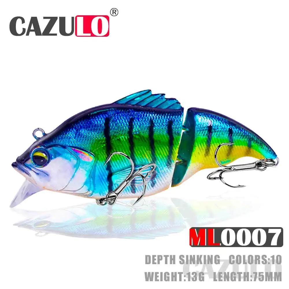 

Медленно погружающаяся искусственная наживка 75 мм, свимбейт с двумя узлами и пластиной для языка, воблеры, Аксессуары для рыбалки, оборудов...