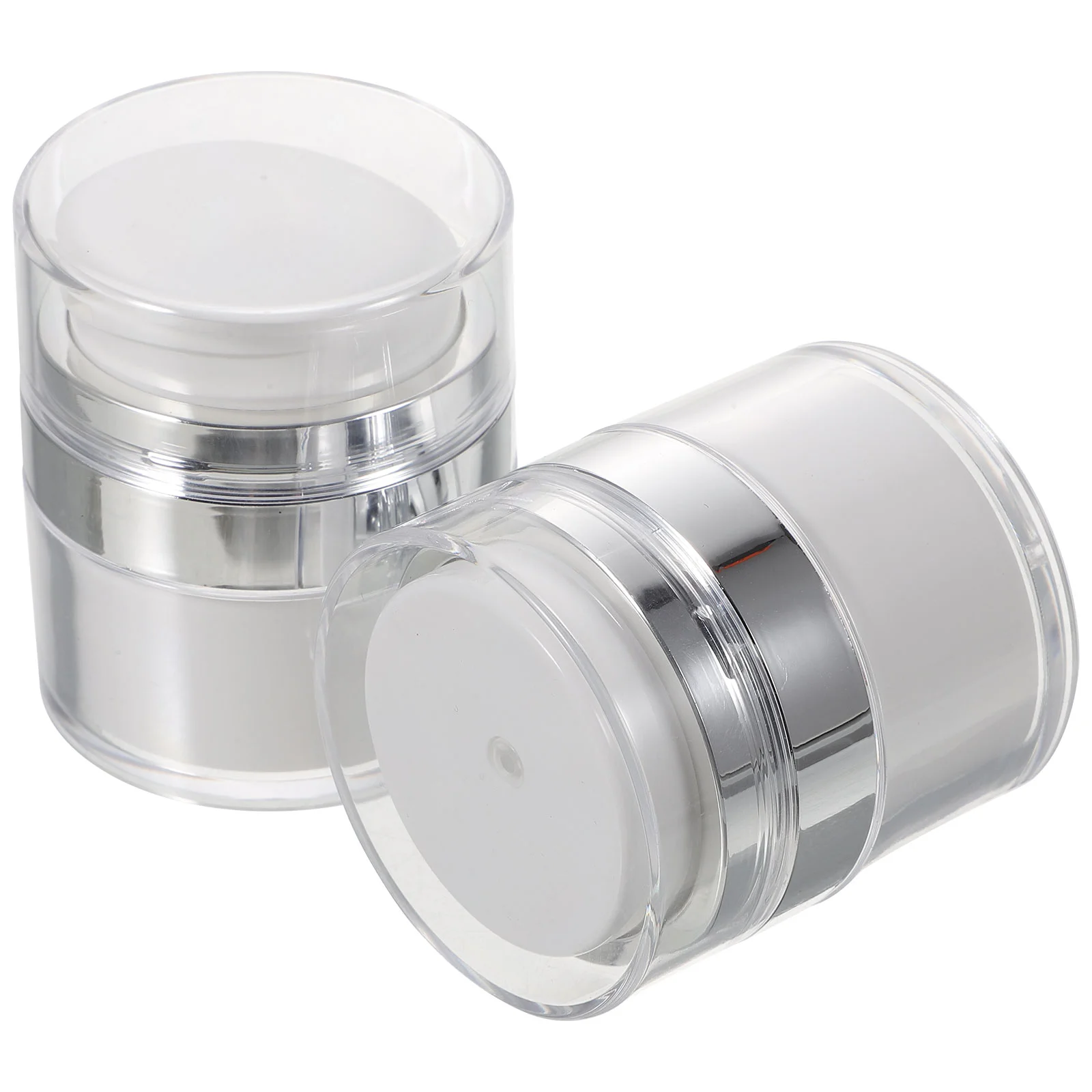 

Moisture Pump Dispenser Containers Travel Size Toiletries Leak Proof Women Travel Pump Bottle Jars Creams Skincare