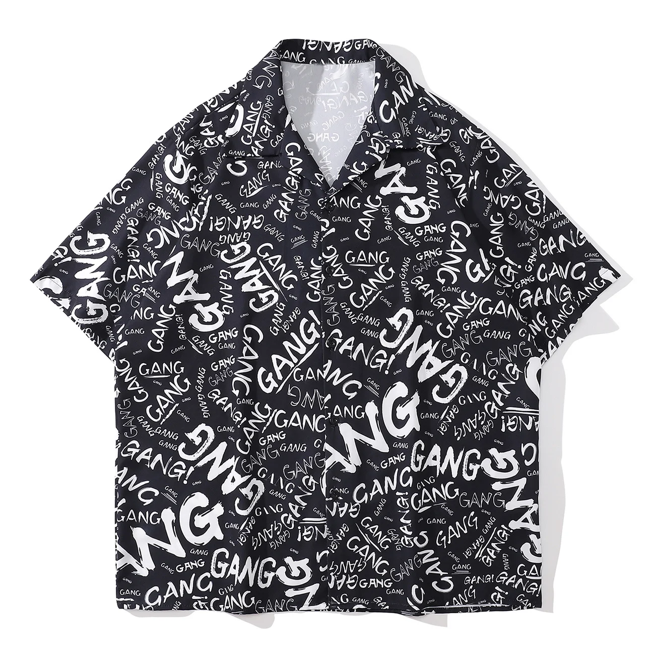 

Alphabet LACIBLE Fashion Leisure Retro Graffiti Printing Short Sleeve Blouse Tops Summer Hot Selling T-Shirt for Men Women