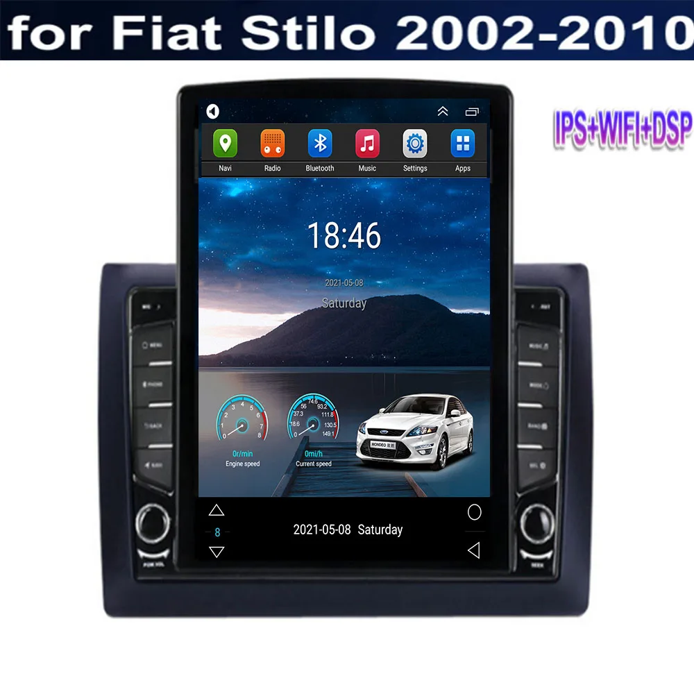 

9.7" Android 11 For Fiat Stilo 2002- 2003 2004 2005 2006- 2010 Tesla Type Car Radio Multimedia Video Player Navigation GPS RDS