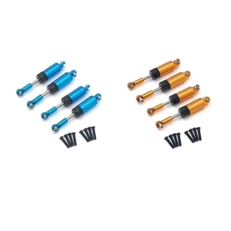 

2 комплекта для Wltoys A959 A959-B A949 A969 A979 K929 полностью металлический амортизатор 1/18 Запчасти для радиоуправляемых автомобилей, синий и желтый