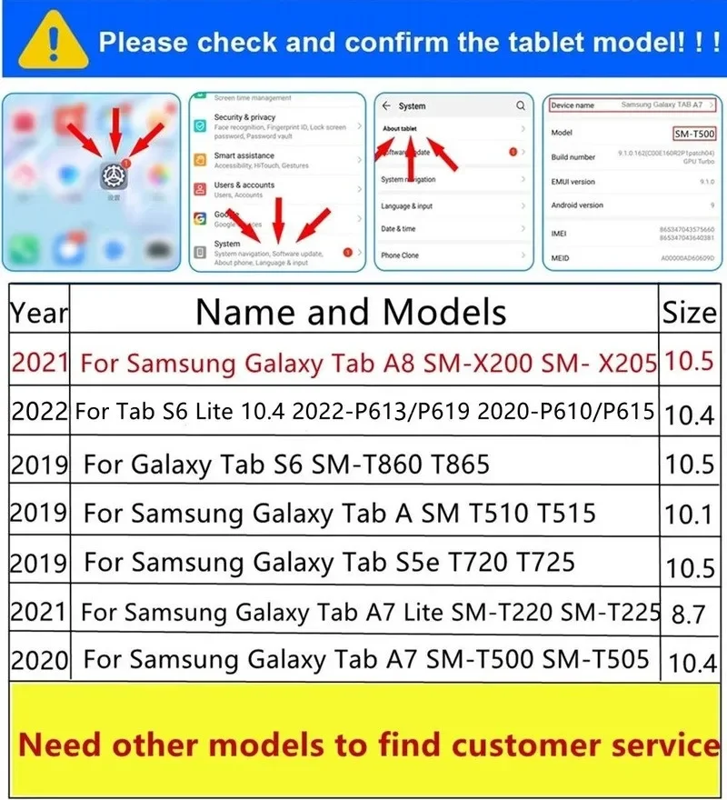 Фото 2022 чехол для планшета Samsung Galaxy Tab A7 10,4 Φ a7 T220 для Tab A8 10,5 2021 X200 S5E 10,1 T510 для Galaxy S6 lite, чехол №2