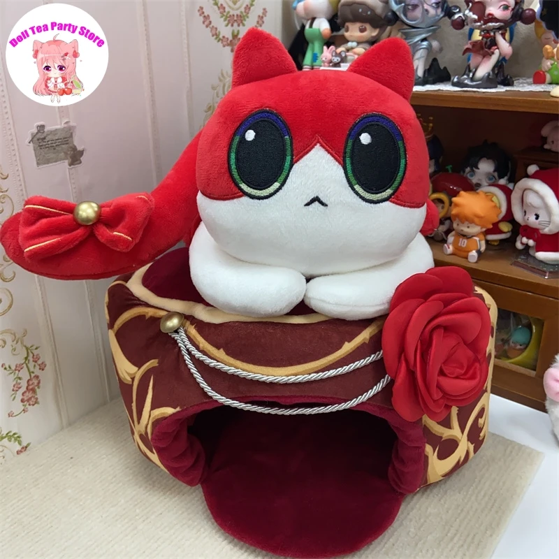 Фото Argenti Мягкий кошачий торт Dango Плюшевые куклы Игра Honkai Star Rail Мультяшные животные Пледы Подушка Мягкая игрушка Подушка Фигурки Рождественский подарок №3
