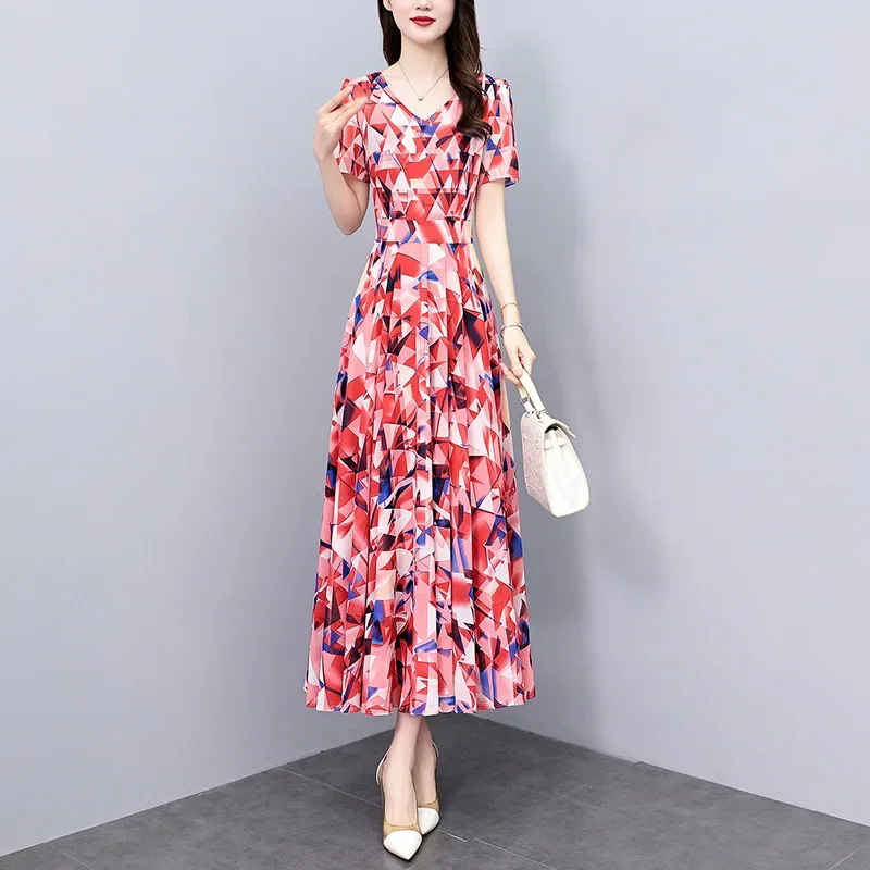 2024 новое летнее шифоновое ароматное платье больших размеров высококачественное