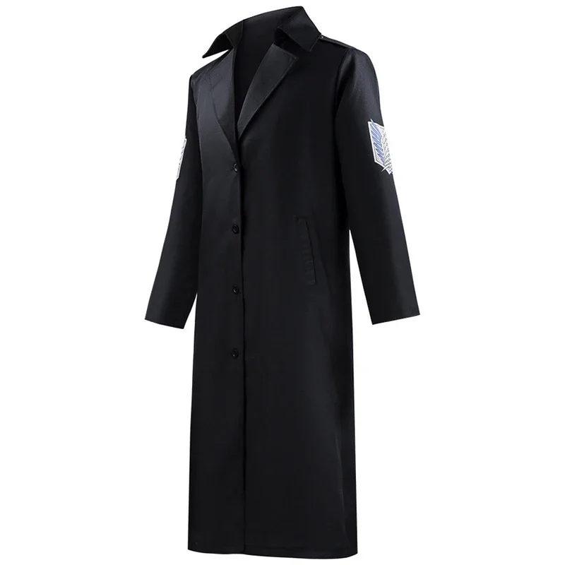 Аниме Атака Титанов Косплей Плащ Пальто Shingeki no Kyojin Rivaille Mikasa Eren Куртка Длинный