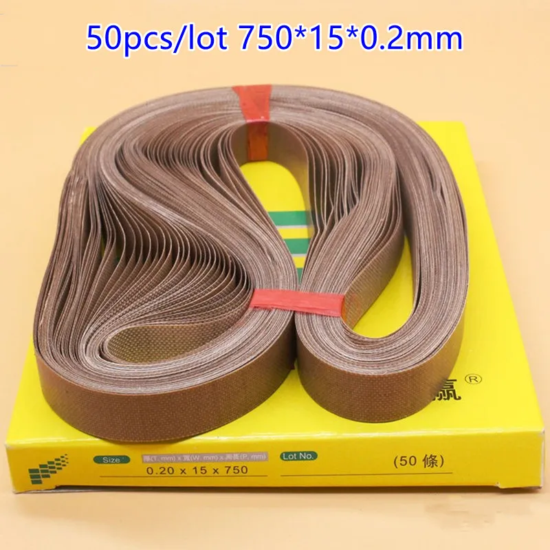 

FR-900 Band sealer sealing belt,BateRpak size 750*15*0.2mm for Continuous Band Sealer,50pcs/bag,high temperature tape