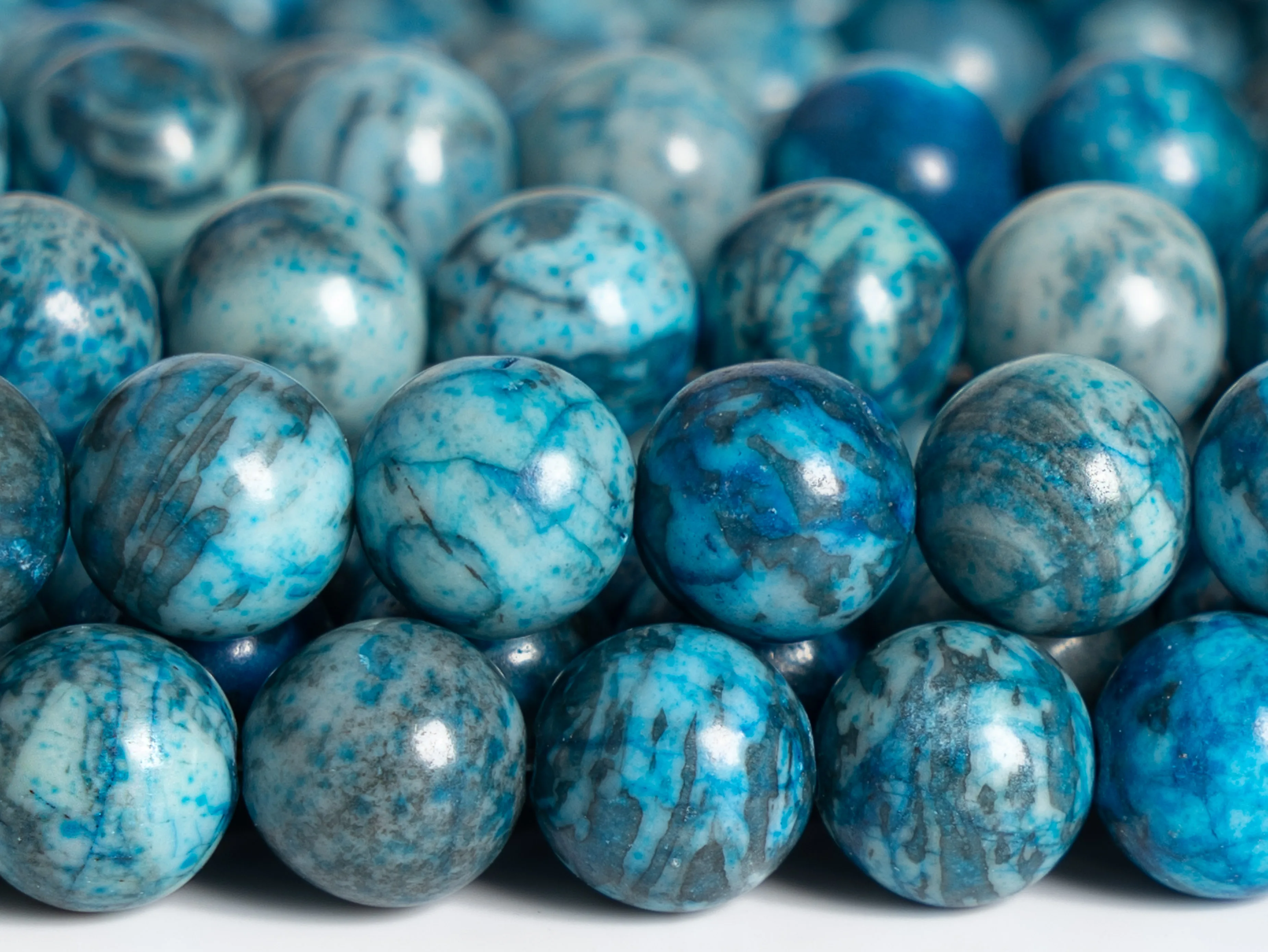 

Натуральная голубая яшма из натурального кружева класса AAA, круглые бусины с драгоценным камнем, незакрепленные бусины 6/8/10/12 мм для изготовления ювелирных изделий