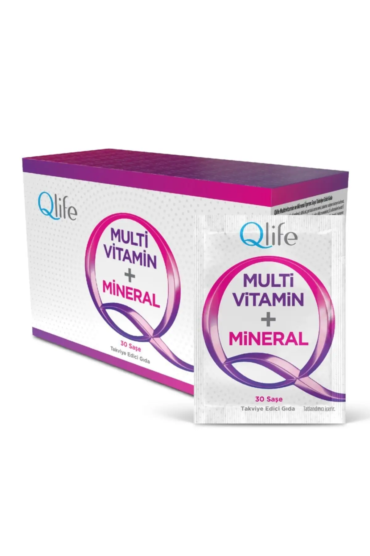 

Qlife Multivitamin + Mineral Raspberry Flavored 30 Sachet aroma dispenser water melting vitamin protective immune complex bone development