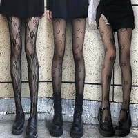 gothic women tights leggings love heart hollowed out mesh stockings lolita lace bottomed pantyhose girls sexy cosplay stocking