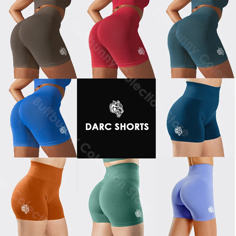 Darc Women Shorts Sports Seamless Stretchy Pants for High Waist Push Up Booty Cycling Fitness Wear Gym Breathable Yoga Shorts