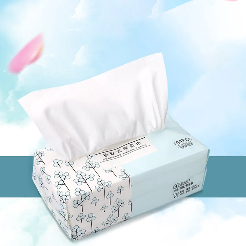 

100 Cotton Tissue Portable Towel Cotton Napkin Cotton Pads for Make Removing