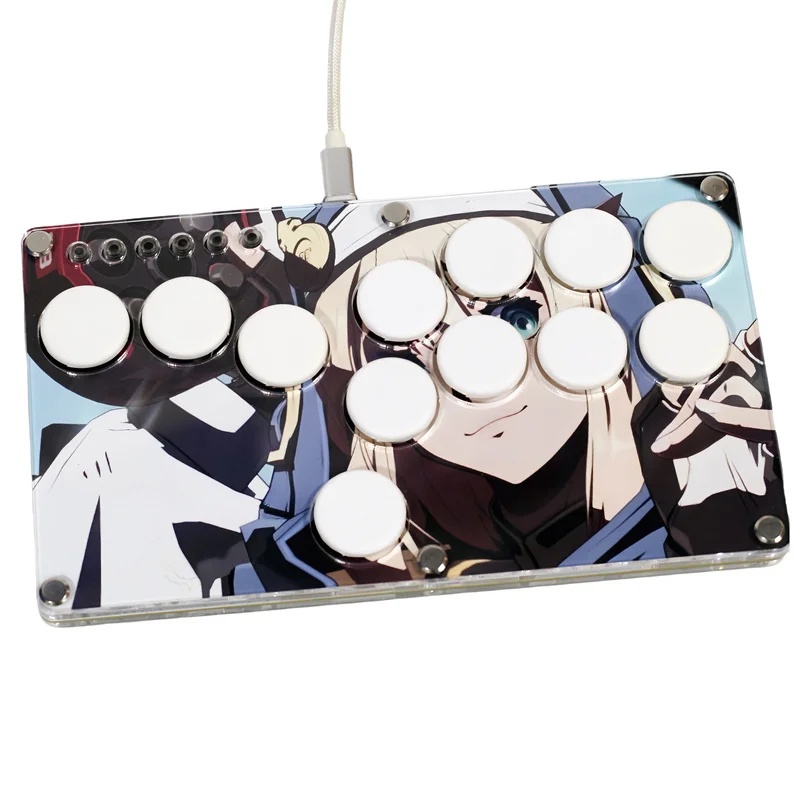 Фото Настраиваемый DIY Hitbox аркадная боевая палка боевой игровой контроллер геймпад SANWA кнопки SOCD для ПК/PS3/Android №4