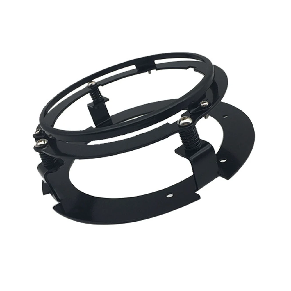 

5.75 Inch Black Car Motorcycles Headlight Round Mounting Bracket Suitable for Harley Touring Softail Jeep Headlight Adapter