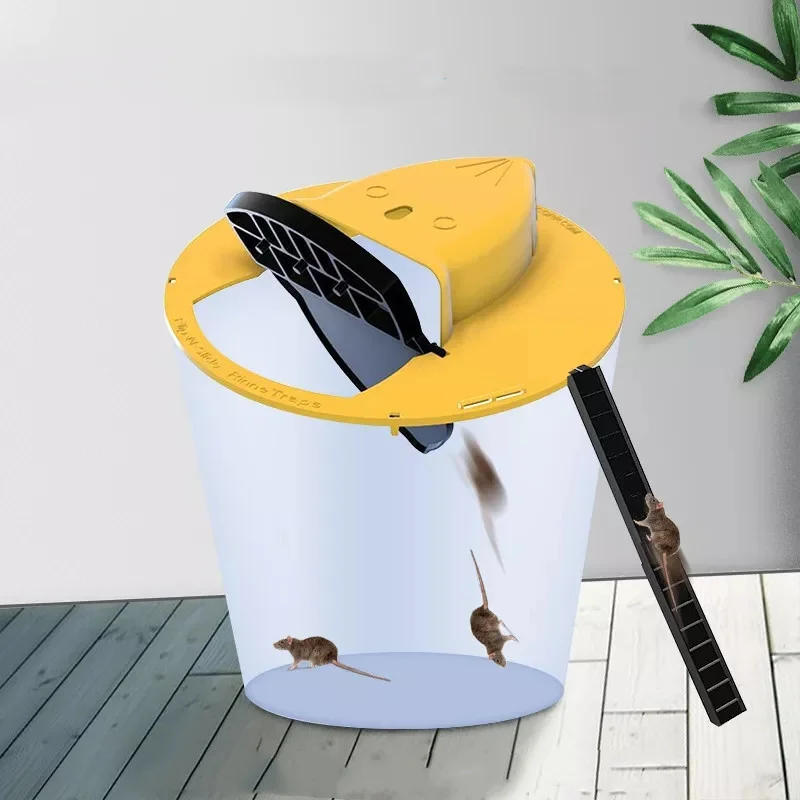 

Mouse Trap Auto Reset Mousetrap Reusable Smart Mouse Trap Flip Slide Bucket Lid Trap Humane Outdoor Indoor Rat Trap Mice Killer