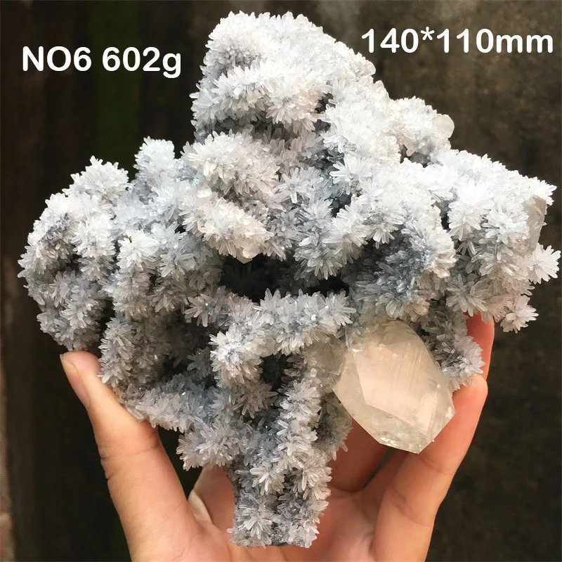 

Кристалл кварц с кальцитом, белый, 602г