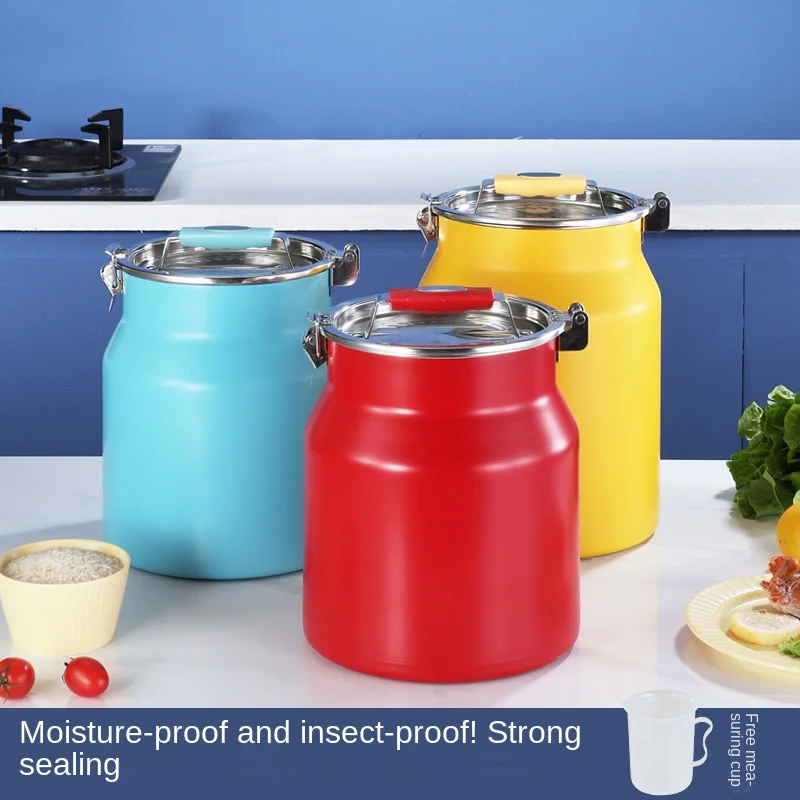 

Резервуар для хранения чая из нержавеющей стали, герметичный резервуар для молока, резервуар с пряжкой, для хранения чая, стального порошка,...