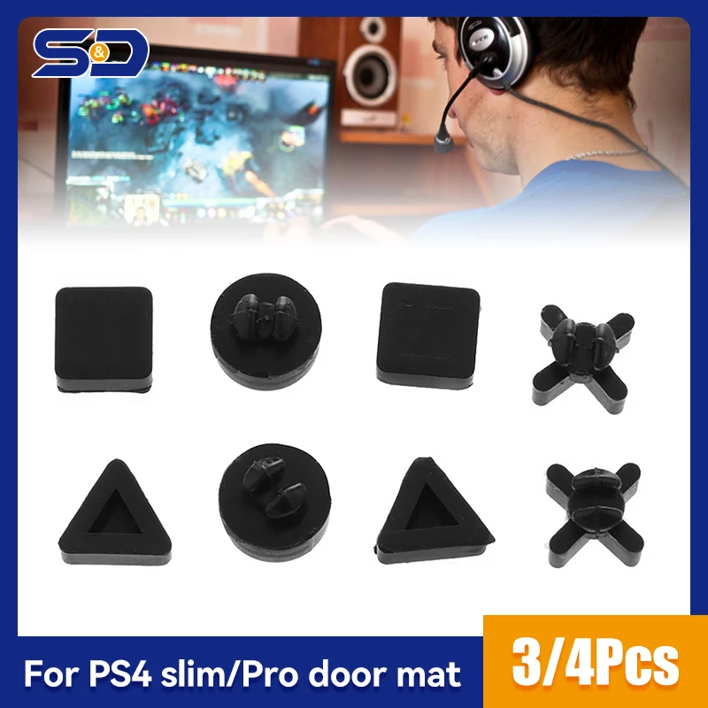 

3/8 шт., резиновые накладки на ножки для Sony PS4 Pro / PS4