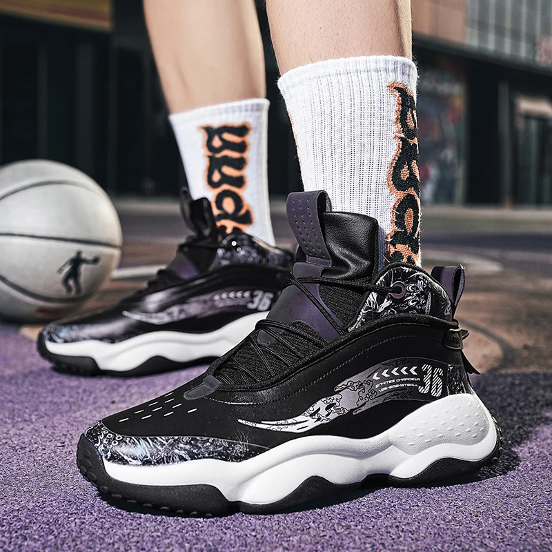 

Мужская обувь, новинка, баскетбольные кроссовки, мужские всесезонные кроссовки, повседневная обувь средней высоты для папы, износостойкая ...