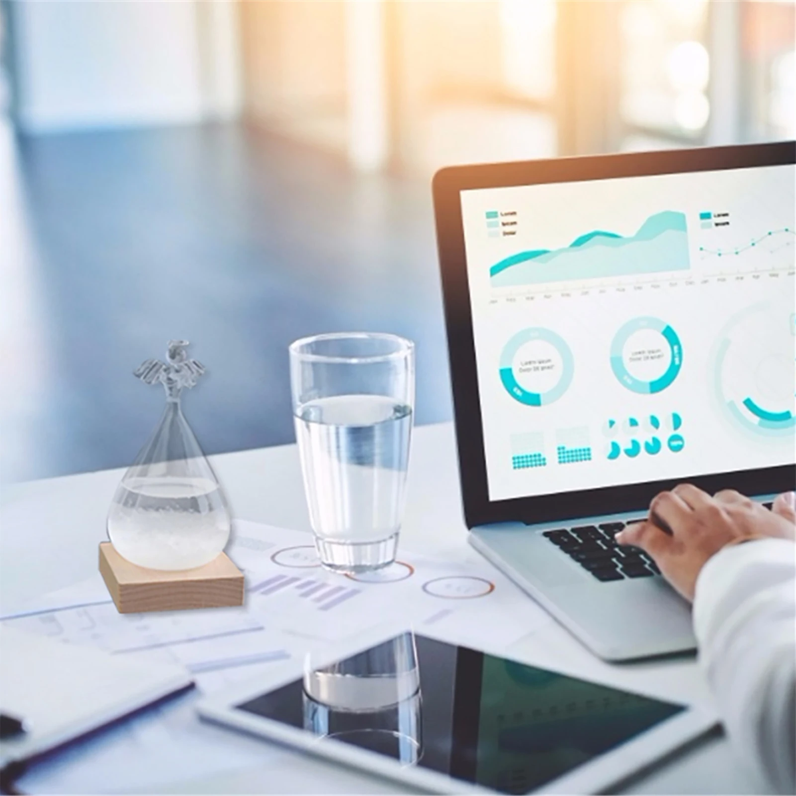 Метеостанция Storm Glass прогноз погоды Модная креативная офисная настольная и