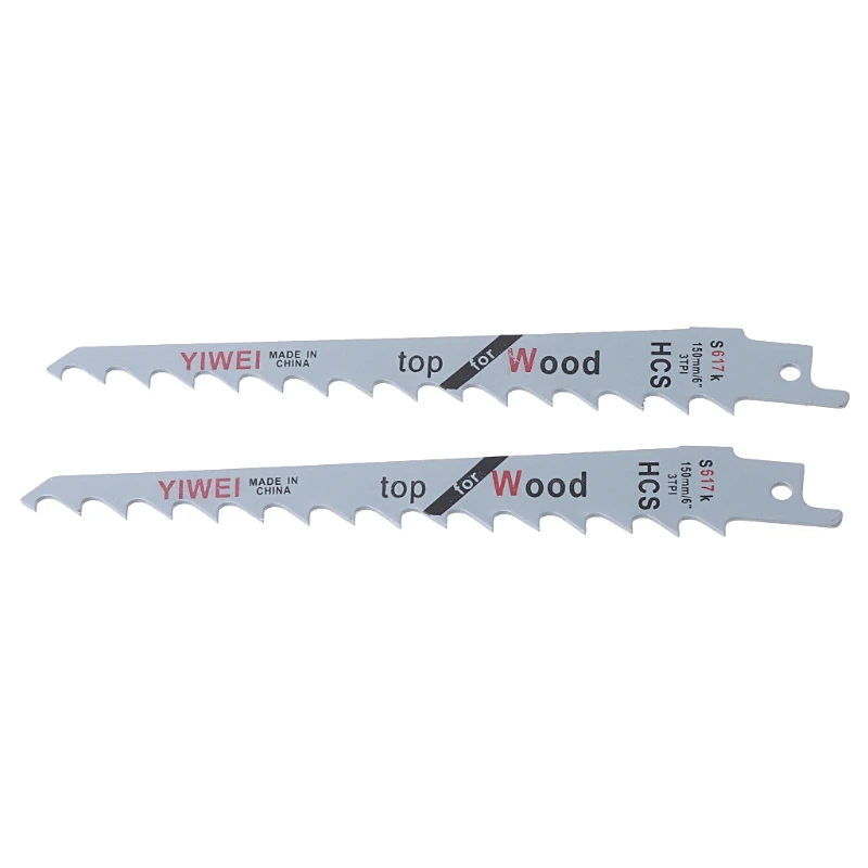 

2Pcs 6” Blades Reciprocating Saw Sharp S617K Extra Sabre Pruning For Wood Safety