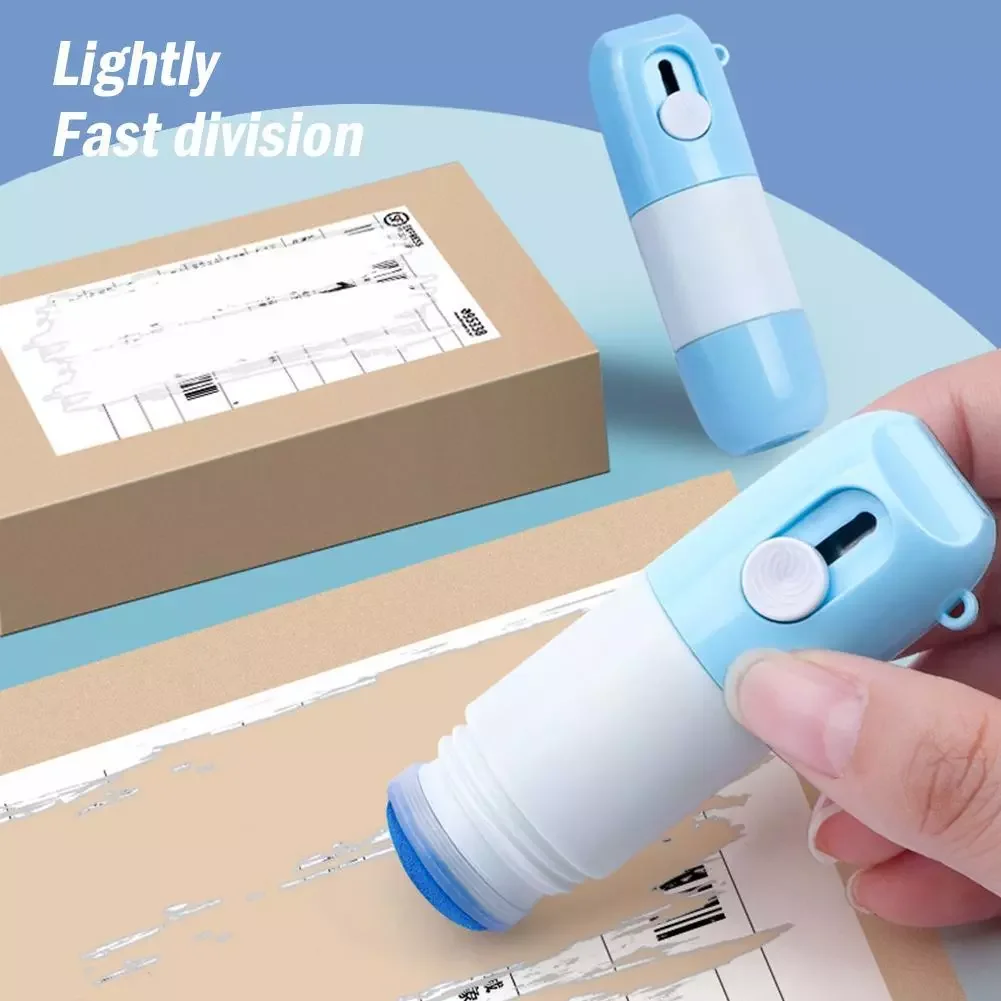 

2022Thermal Paper Correction Fluid with Unboxing Knife Durable Thermal Paper Data Identity Protection Fluid Thermal Paper Eraser