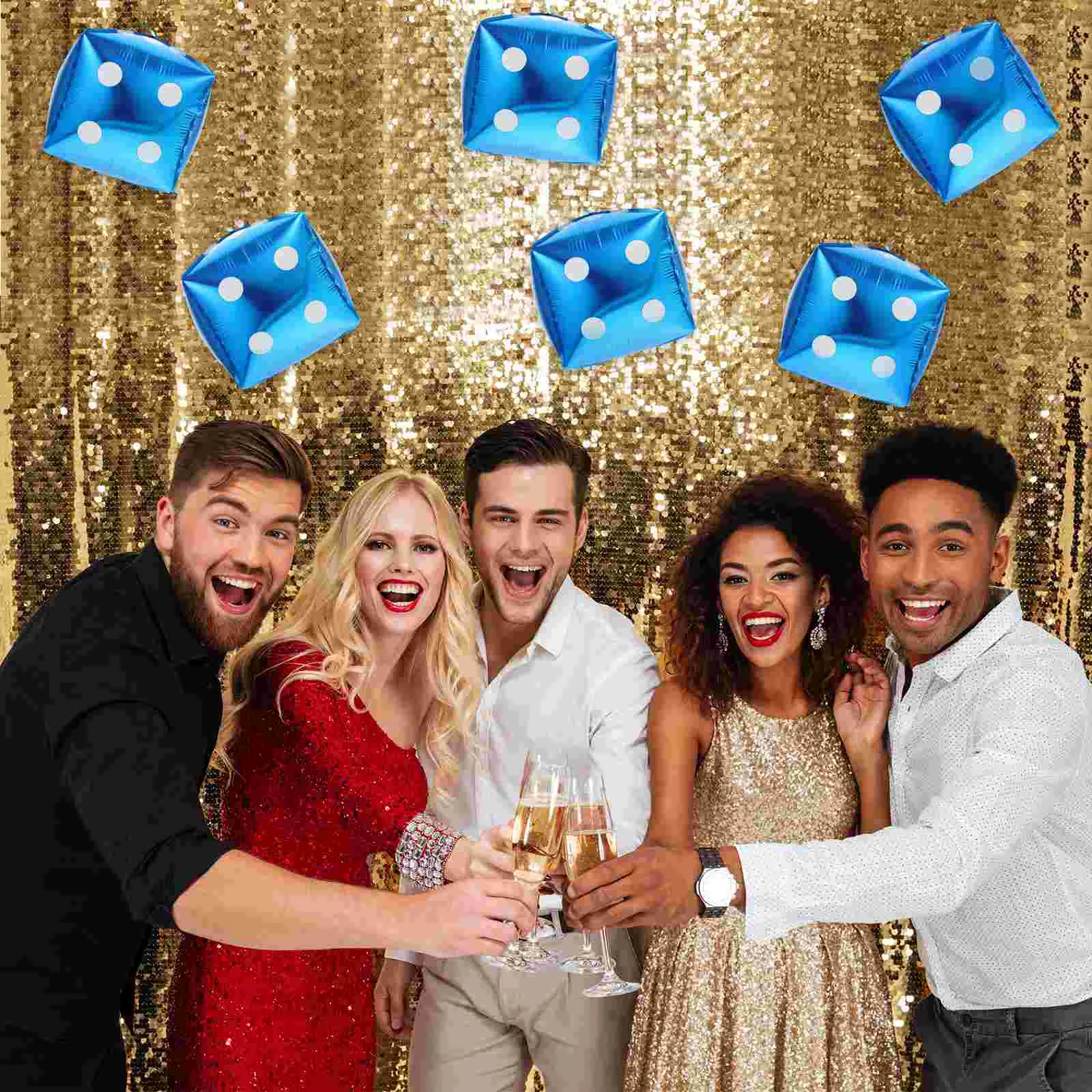 

Balloons Dice Partycasino Decorations Balloon Cube Inflatable 90S Supplies Squaredecoration Theme Aluminum Decor Redgiant Shaped