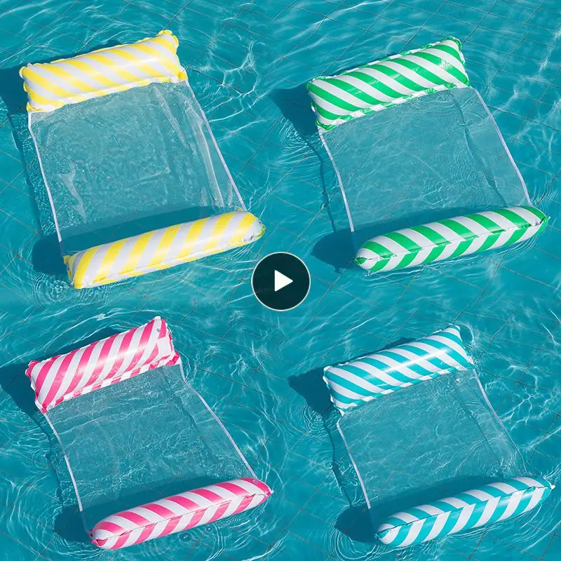 

Swimming Pool Water Inflatable Floating Bed Summer Floating Row Water Hammock Recliner Chair Durability Air Mattresses Bed Sport