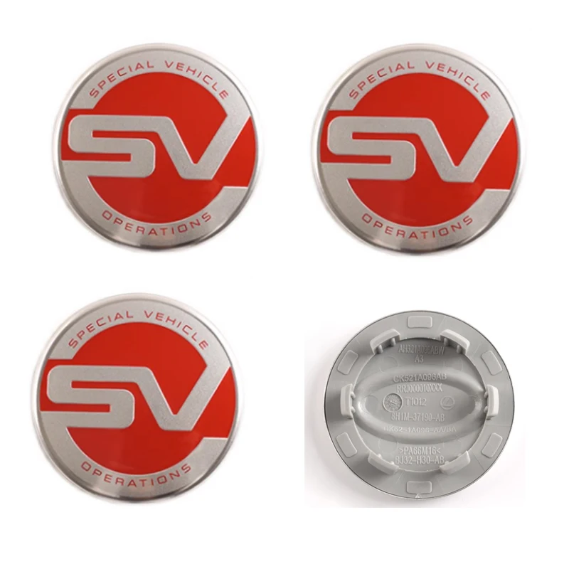 4x 63mm Land Range Rover Nabendeckel Felgendeckel Radkappen SV