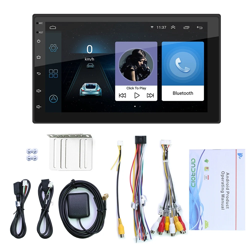 

2 Din Android 10.1 Car Radio Multimedia Video Player Double Stereo GPS Navigation Wifi Player 7 Inch Screen