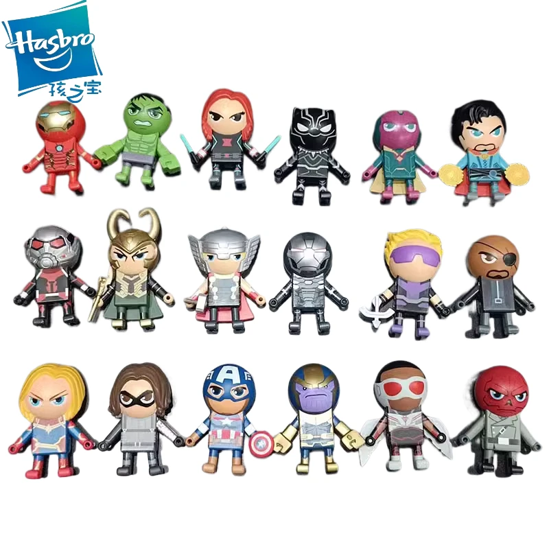 

Hasbro Marvel Comics Cartoon Figure Iron Man Captain America Wall Climbing Blind Box Model Toy Collectible Ornaments Kids Gifts