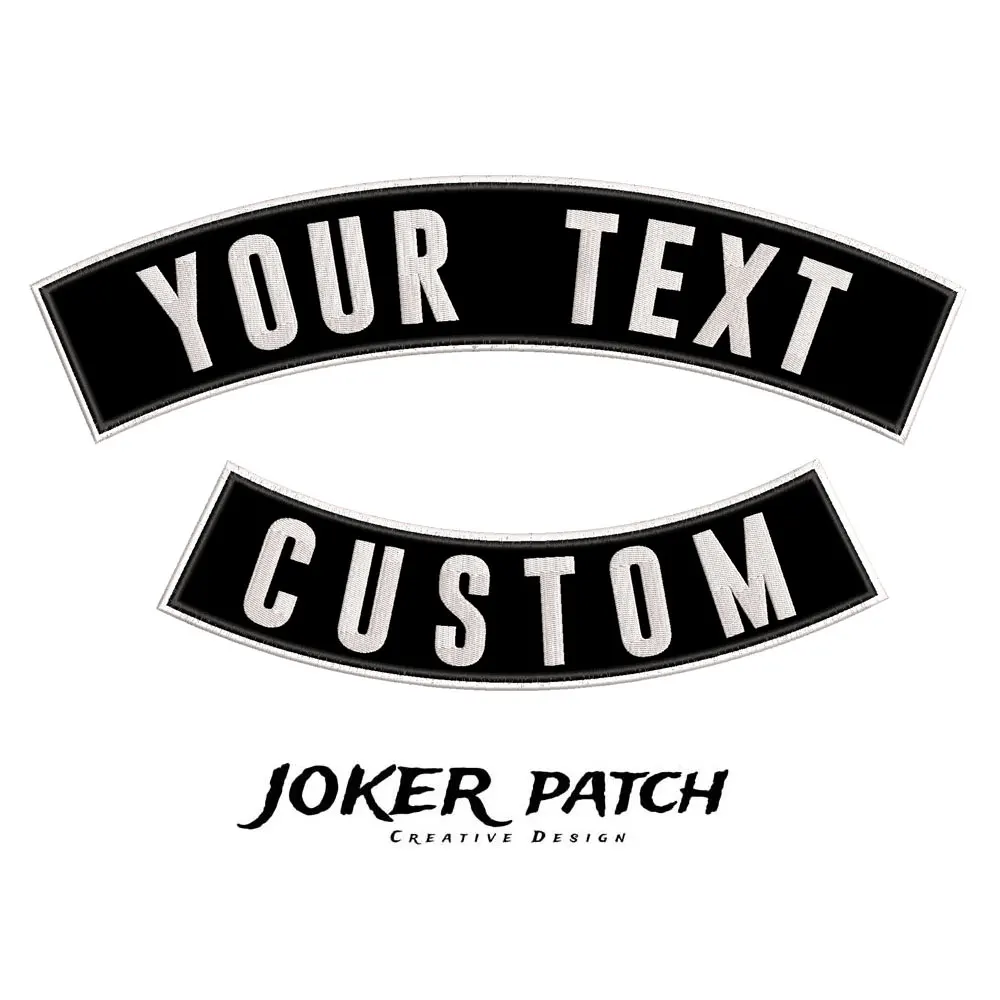 Пользовательский рокер вышитые патчи персонализированные панк байкера для