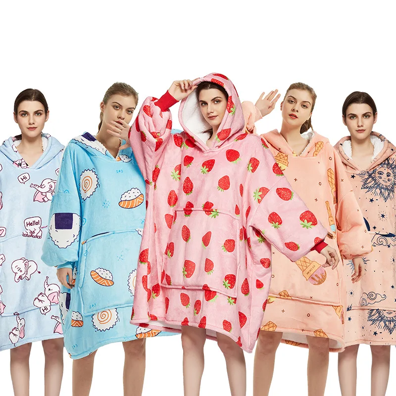 

Пижама, интимное нижнее белье, ночная рубашка с капюшоном и карманами, толстовки, зимняя теплая одежда для отдыха, кимоно большого размера, Х...