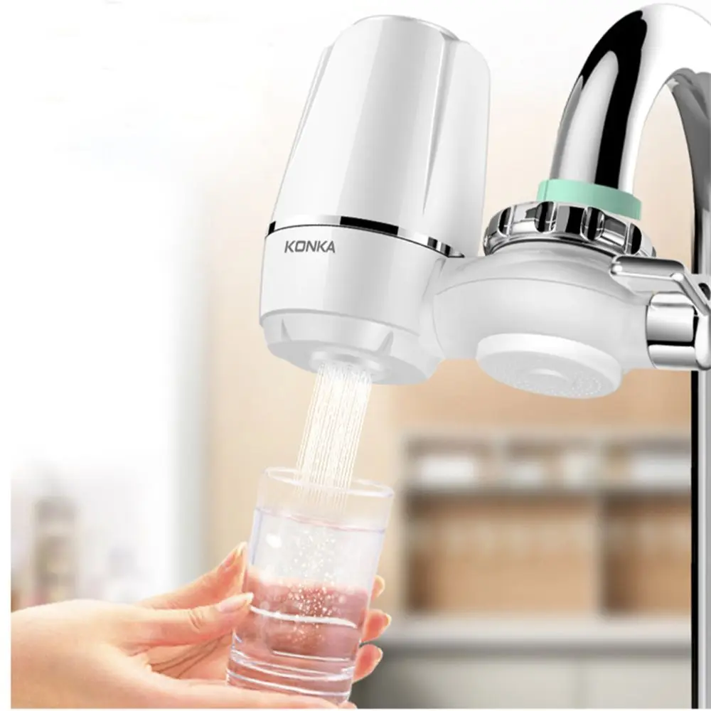 

Mini Tap Water Purifier Pre-filtering Kitchen Faucet Washable Ceramic Percolator Water Filter Filtro Rust Removal Replacement
