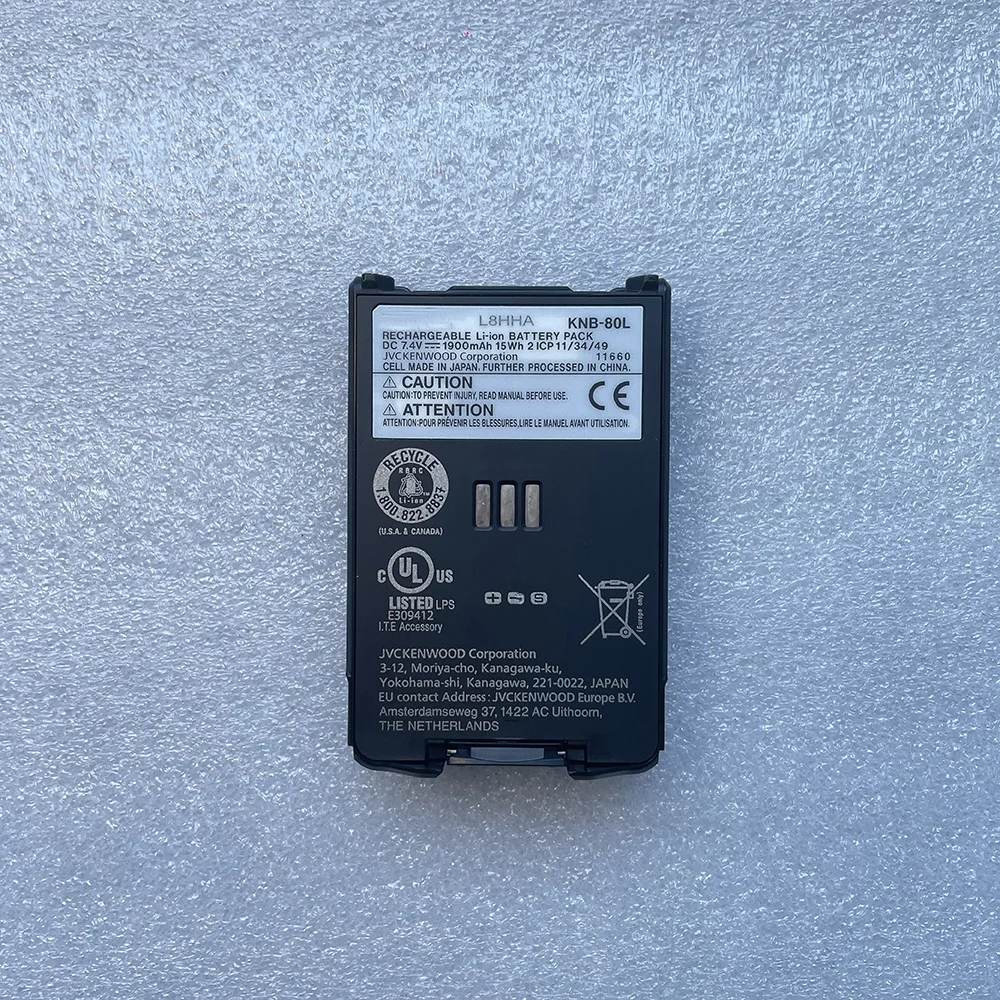 

Новый оригинальный аккумулятор для KENWOOD KNB-80L 1900 мАч/15 Вт/ч 7,4 В