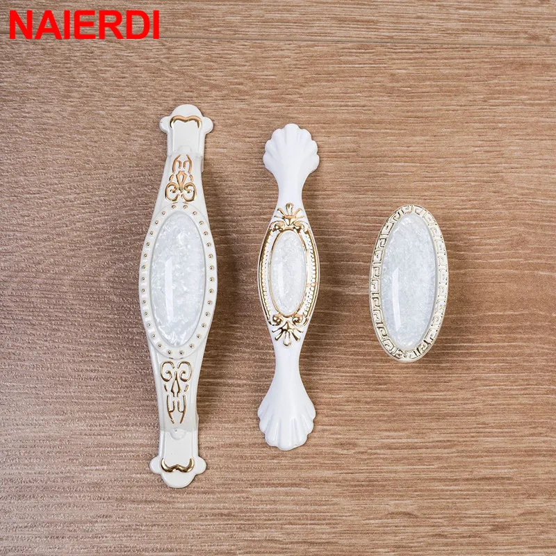 Ручки для шкафа из алюминиевого сплава белые керамические ручки выдвижных