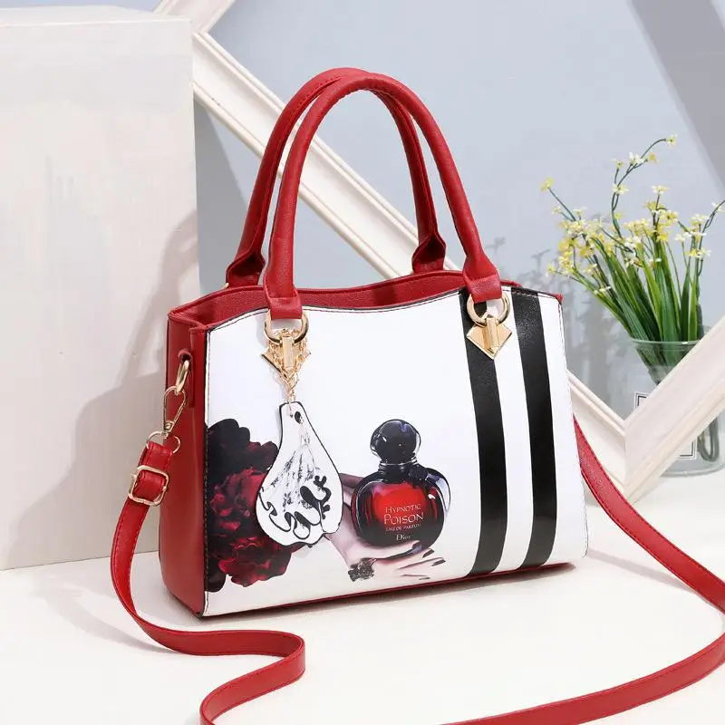 

Autumn Hot Selling Fashion Handbag for Women2023New Printed Simple Large Capacity One Shoulder Oblique Cross Texture Women's Bag