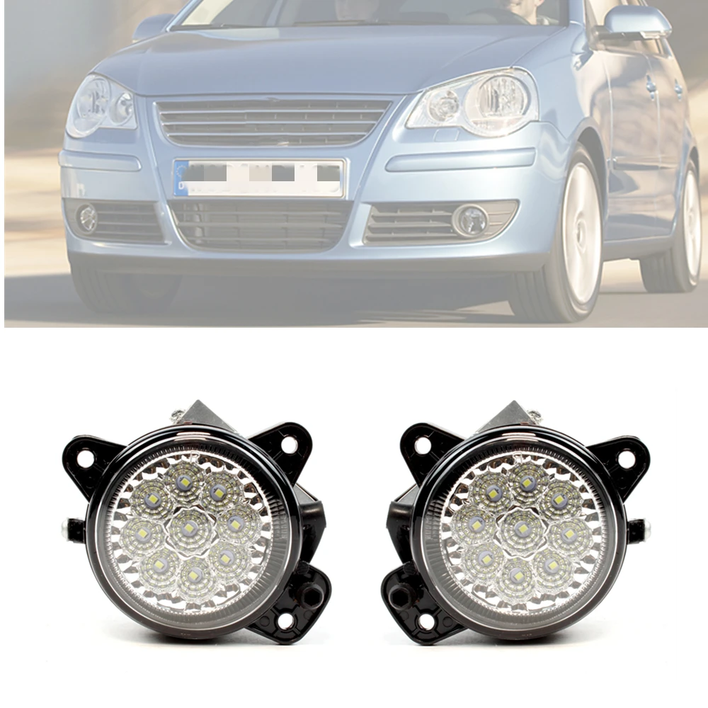 

LED Front Bumper Fog Light For VW Polo MK4 2005 2006 2007 2008 2009 2010 Driving Light