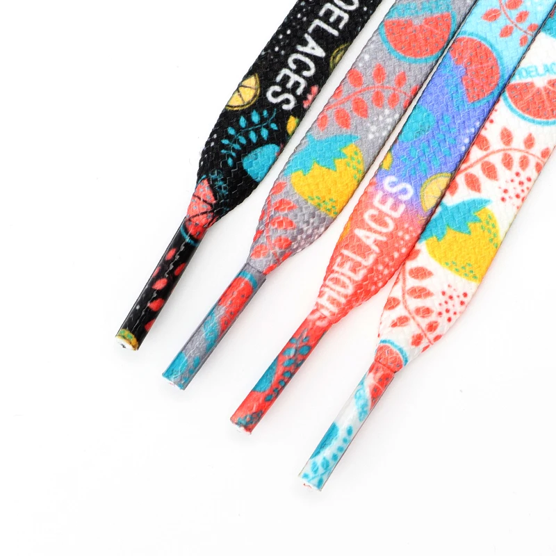

2pcs Fruits Canvas Casual Shoelaces Colorful Classic Shoe Lace Flat Shoe Laces for Sneakers Kids Women Man Shoelace Shoestrings