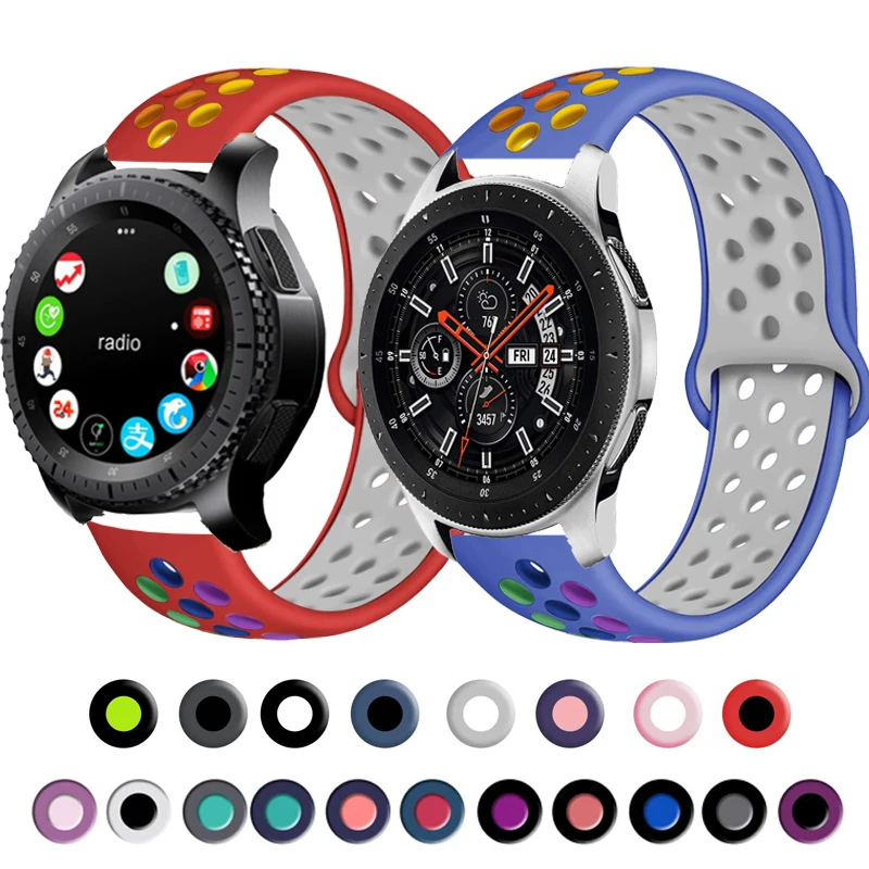 

Sport Band for Samsung Gear S3 S2 Galaxy Huawei GT 2 Strap Huami Amazfit Gtr Bip Watch Frontier Classic Active 42mm 46 22mm 20mm
