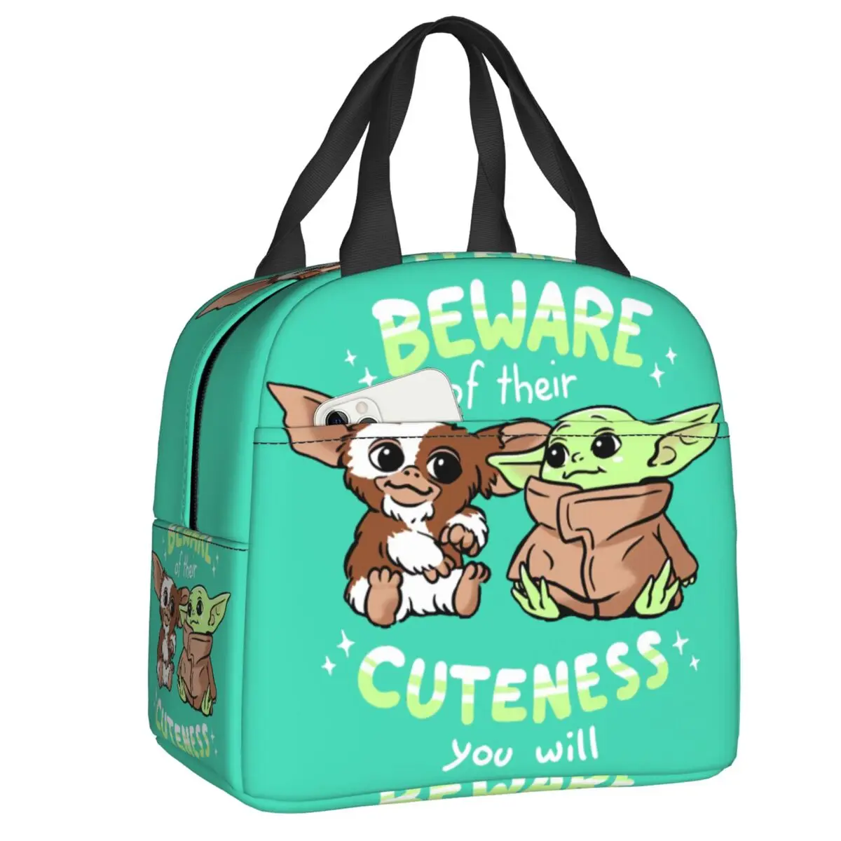 

Gremlins изолированная сумка для завтрака для кемпинга путешествий Монстр кино Gizmo Mogwai Водонепроницаемая охлаждающая термальная коробка для б...