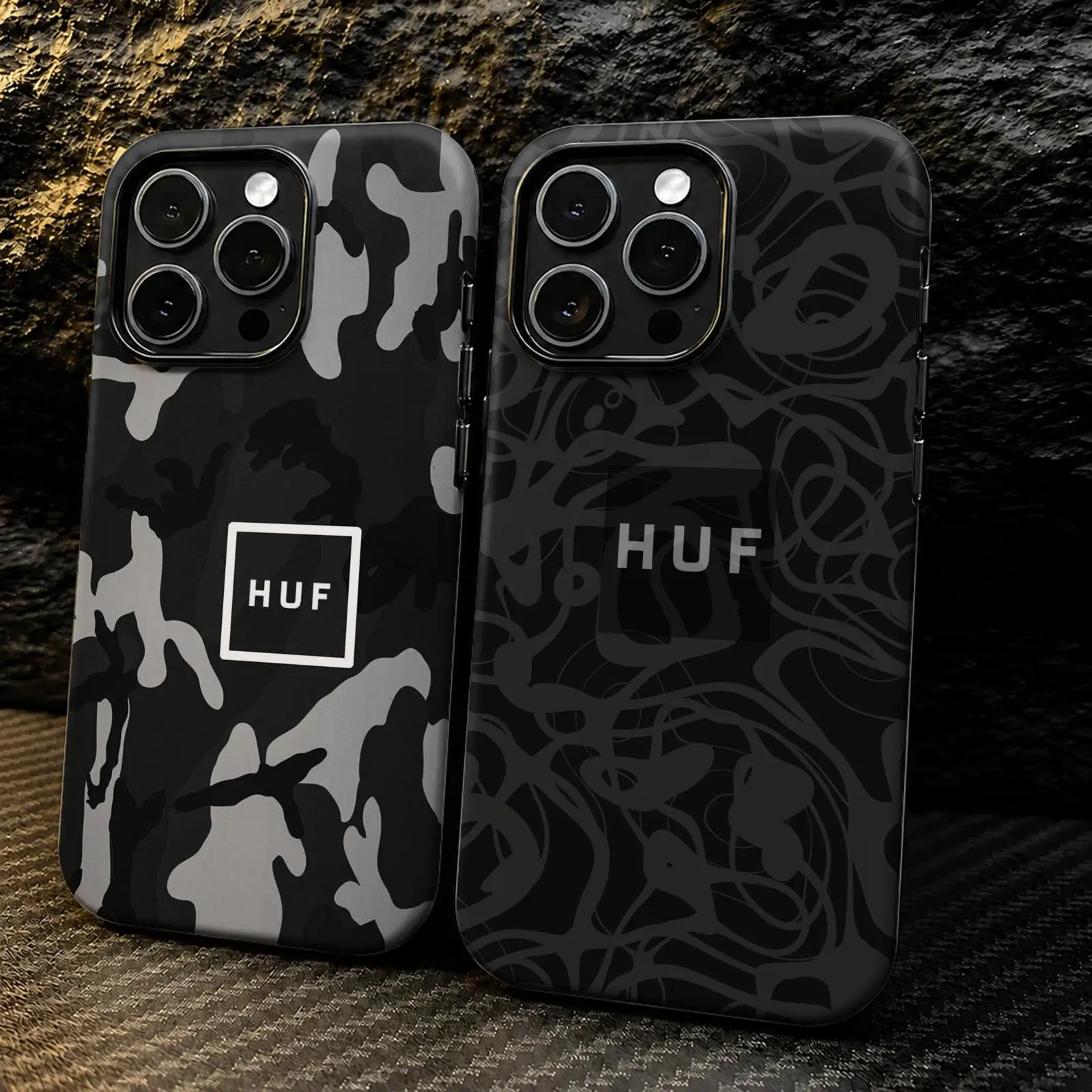 Фото Модный чехол для телефона H-HUFs для iPhone 17 16 15 14 13 12 11 Pro Max Air, двухслойный противоударный защитный чехол 2-в-1. №1