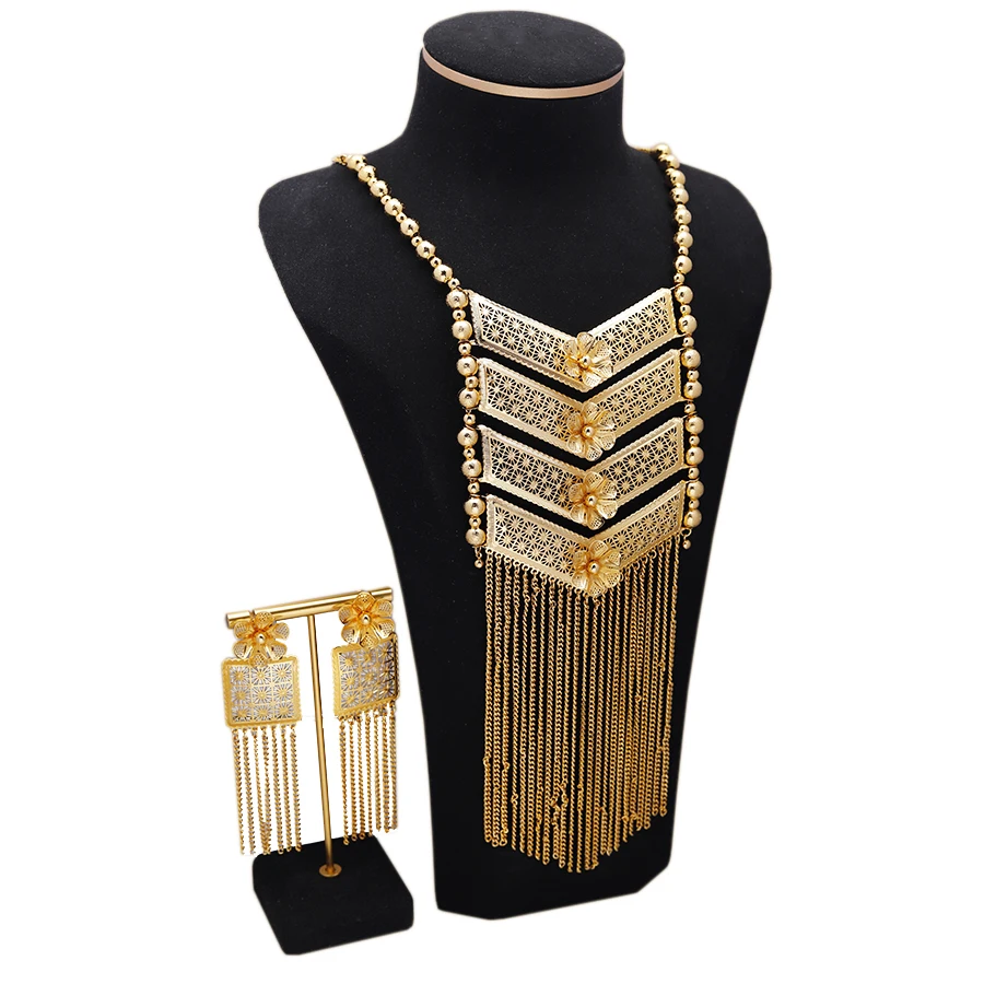 2 шт./комплект женские серьги с эфиопскими цветами