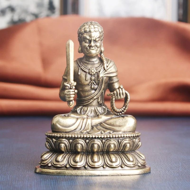 

Miniature Buddhist Figures Bronze Retro Immobile Buddha Shapes Handicraft Tantric Home Collection Altars Desktop Decorative