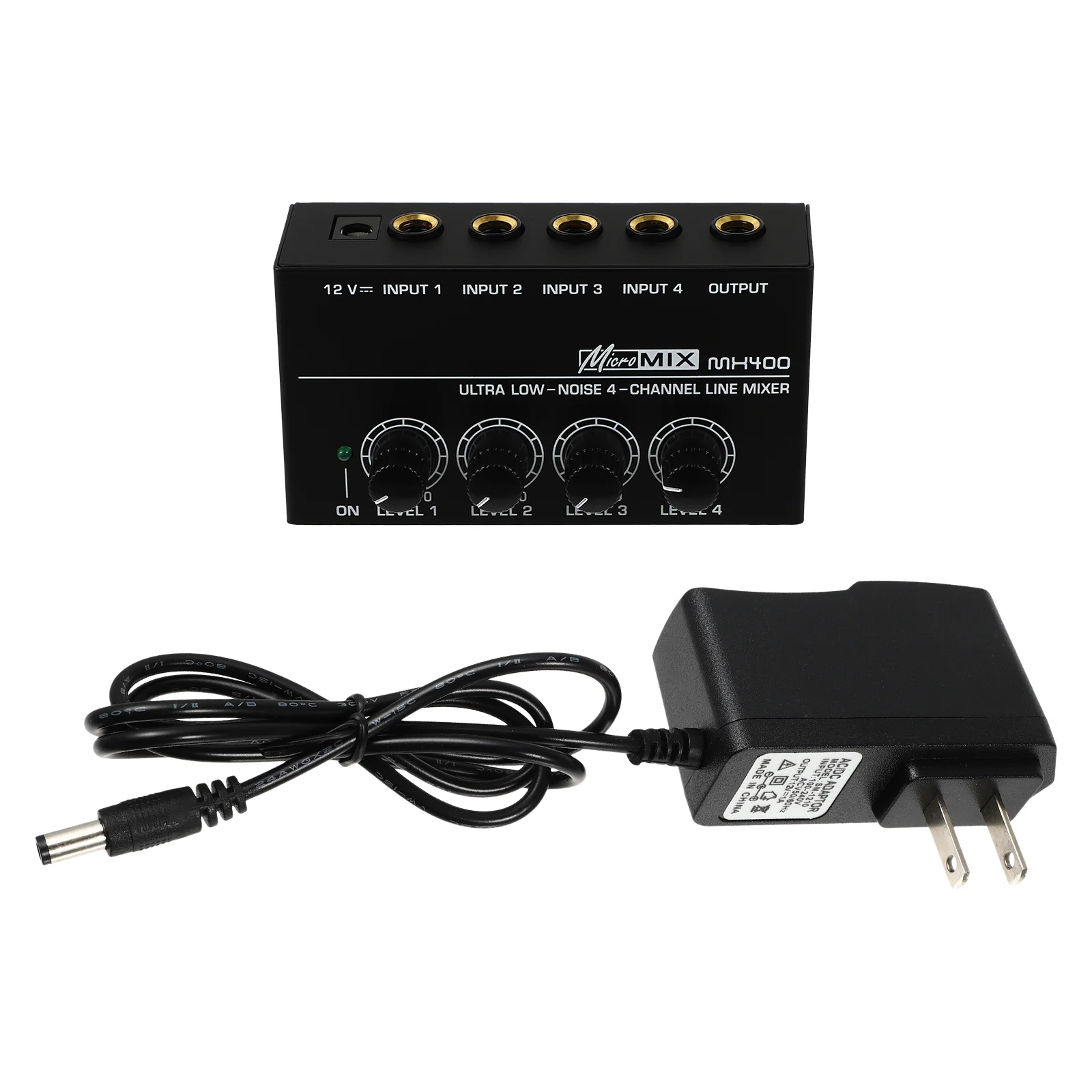 

Audio Mixer Ultra Low Noise Audio Mixer 4-channel Mini Audio Mixer (US Plug)