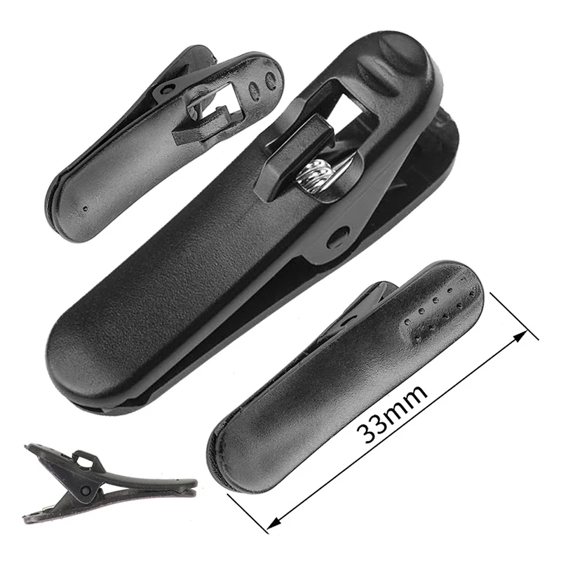 Зажим-фиксатор для кабеля наушников черный и белый 10 шт.